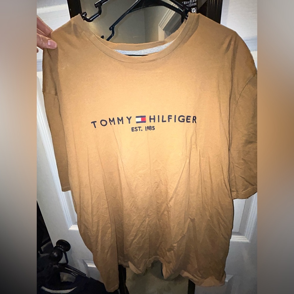 Tommy Hilfiger Tan Regular Fit Tee